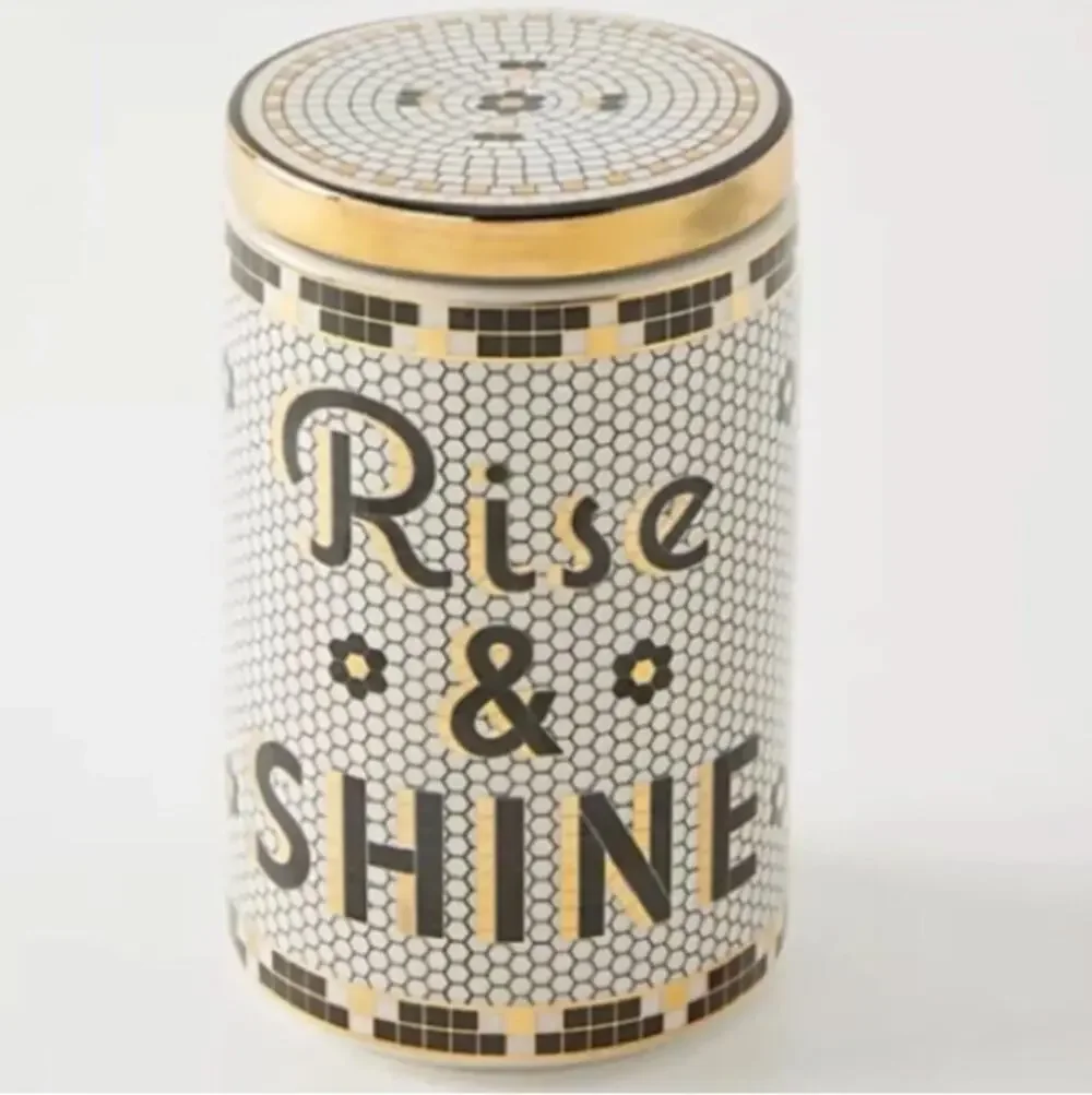 Anthropologie Bistro Rise & Shine Canister